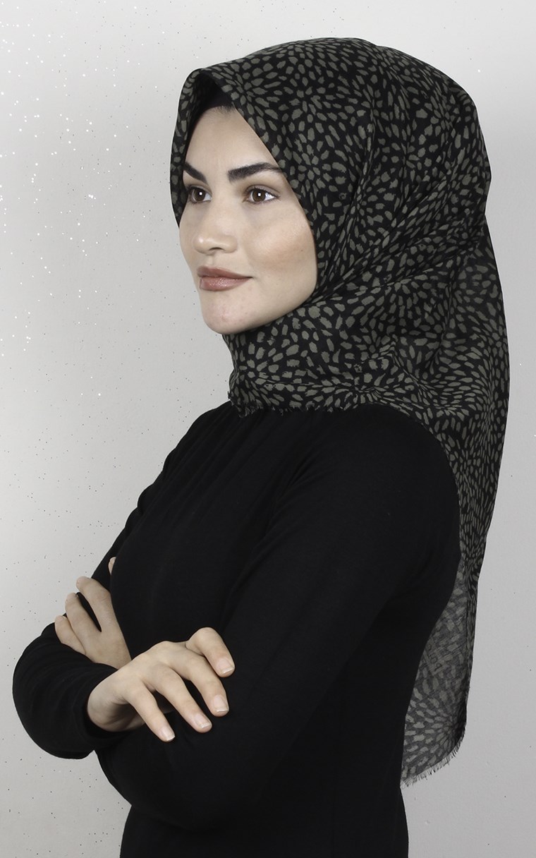 Coton Kare Eşarp 1686-5