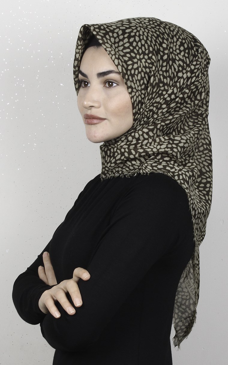 Coton Kare Eşarp 1686-6