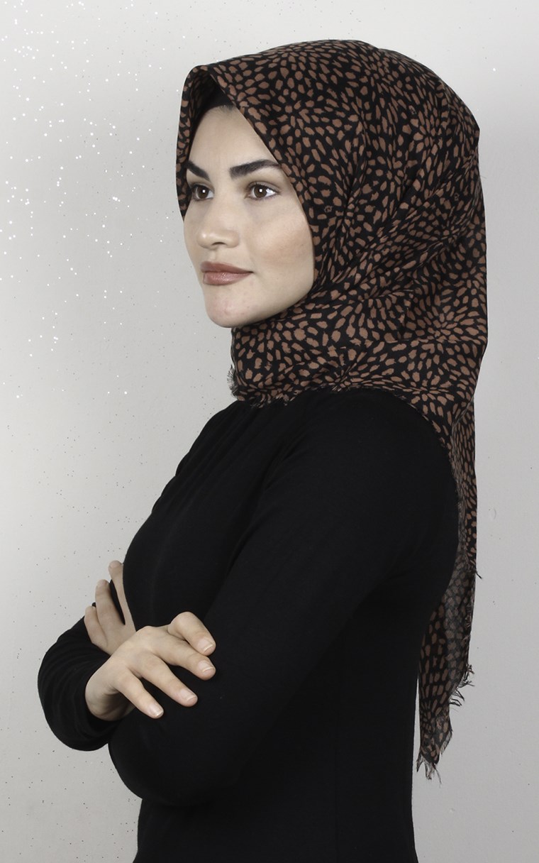 Coton Kare Eşarp 1686-8