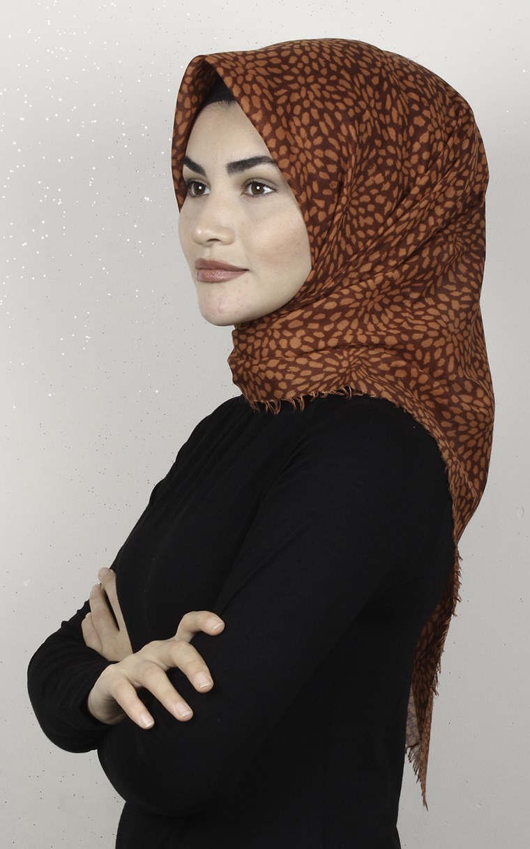 Coton Kare Eşarp 1686-9