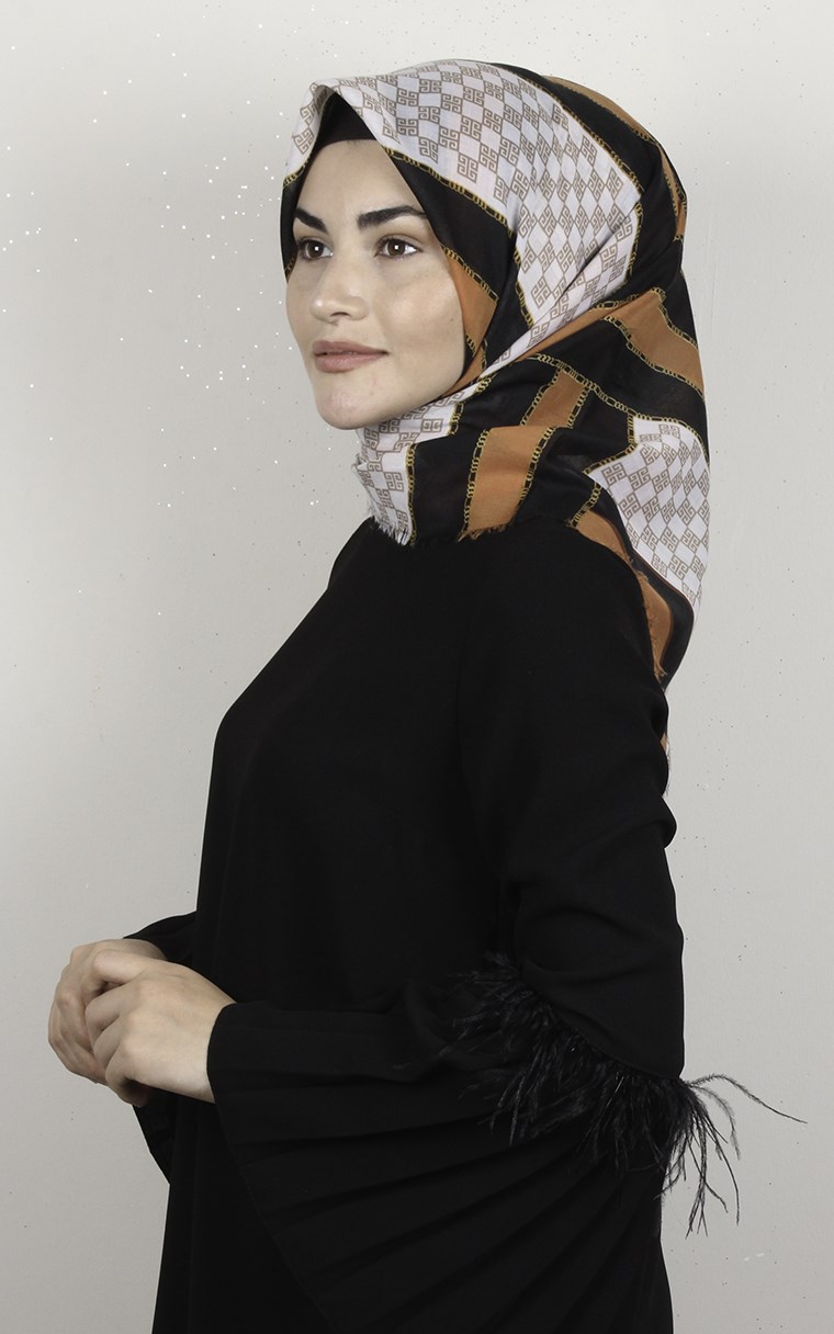 Coton Kare Eşarp 1688-1