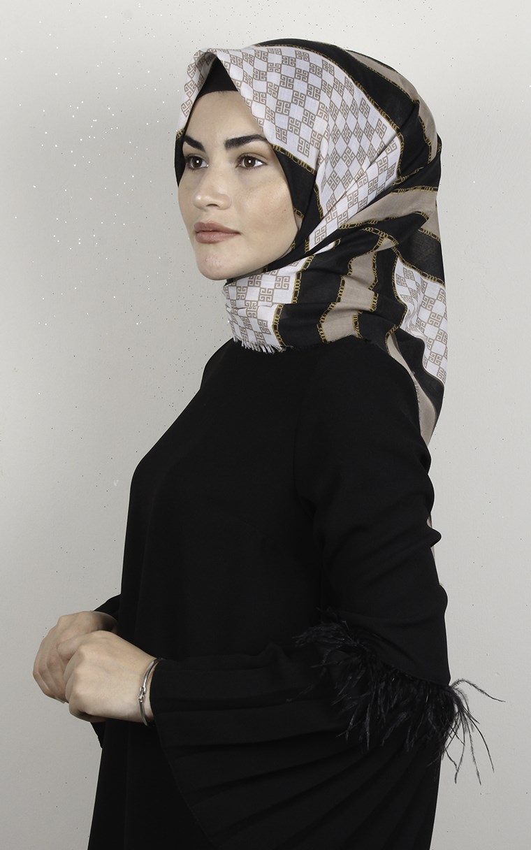 Coton Kare Eşarp 1688-2