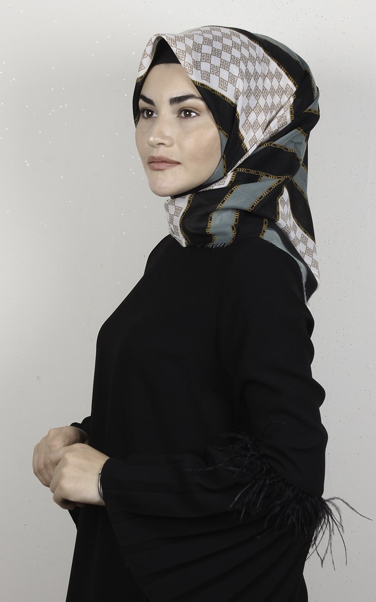 Coton Kare Eşarp 1688-3