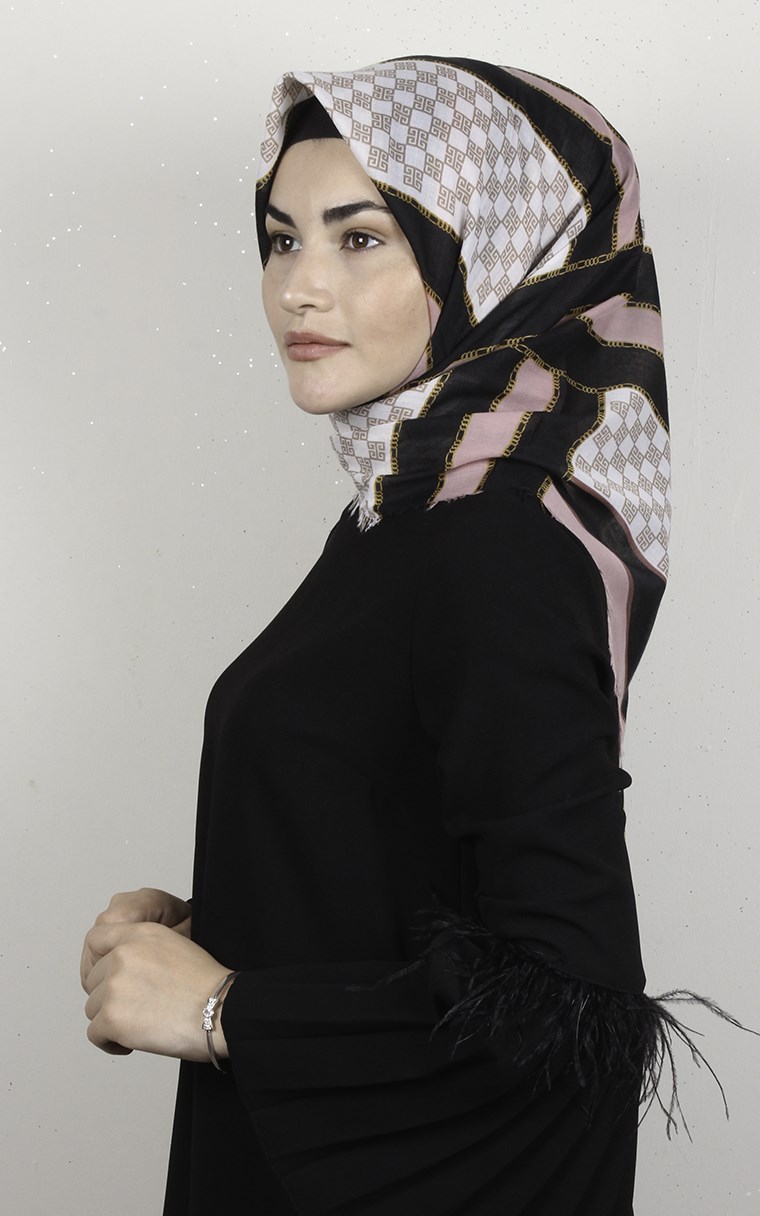 Coton Kare Eşarp 1688-5