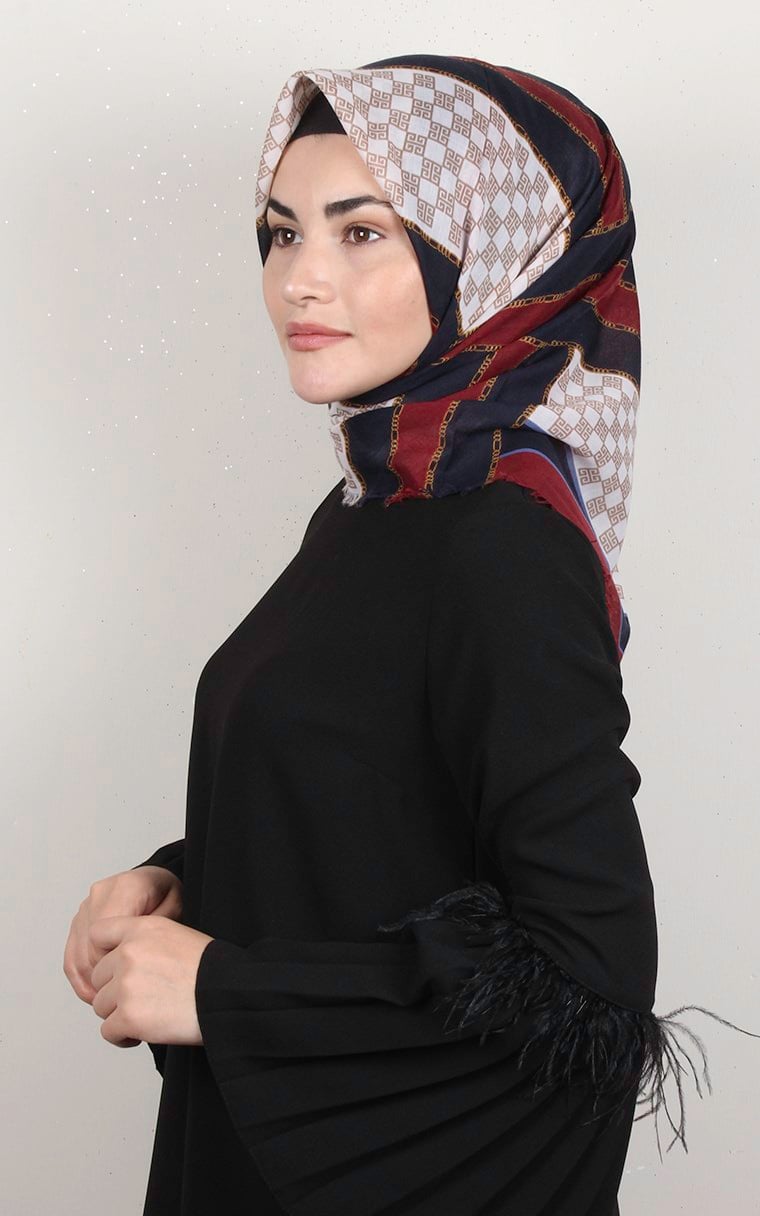 Coton Kare Eşarp 1688-6