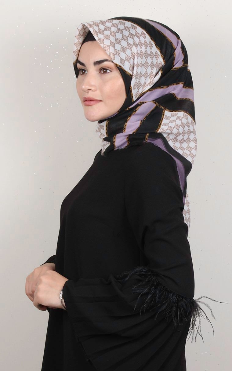 Coton Kare Eşarp 1688-7