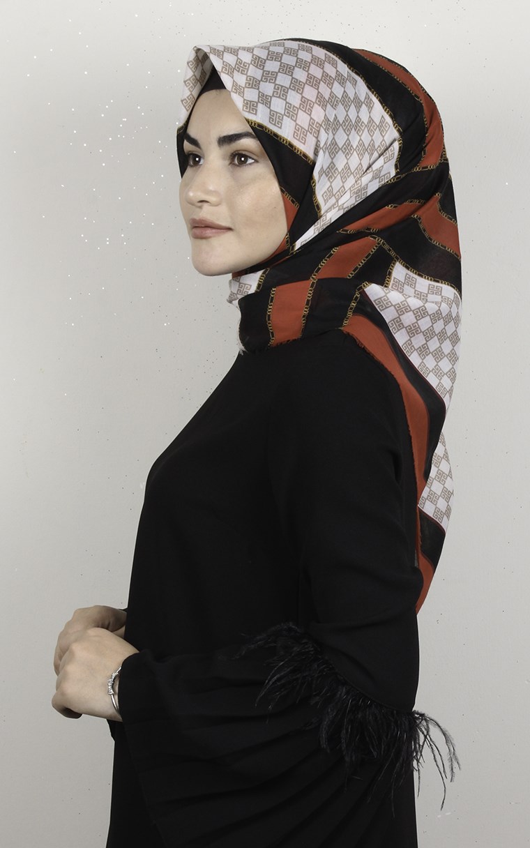 Coton Kare Eşarp 1688-9