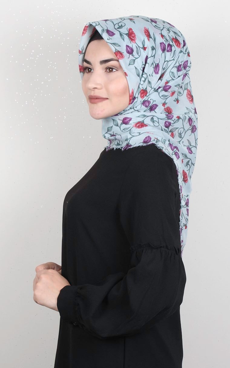 Coton Kare Eşarp 1689-10