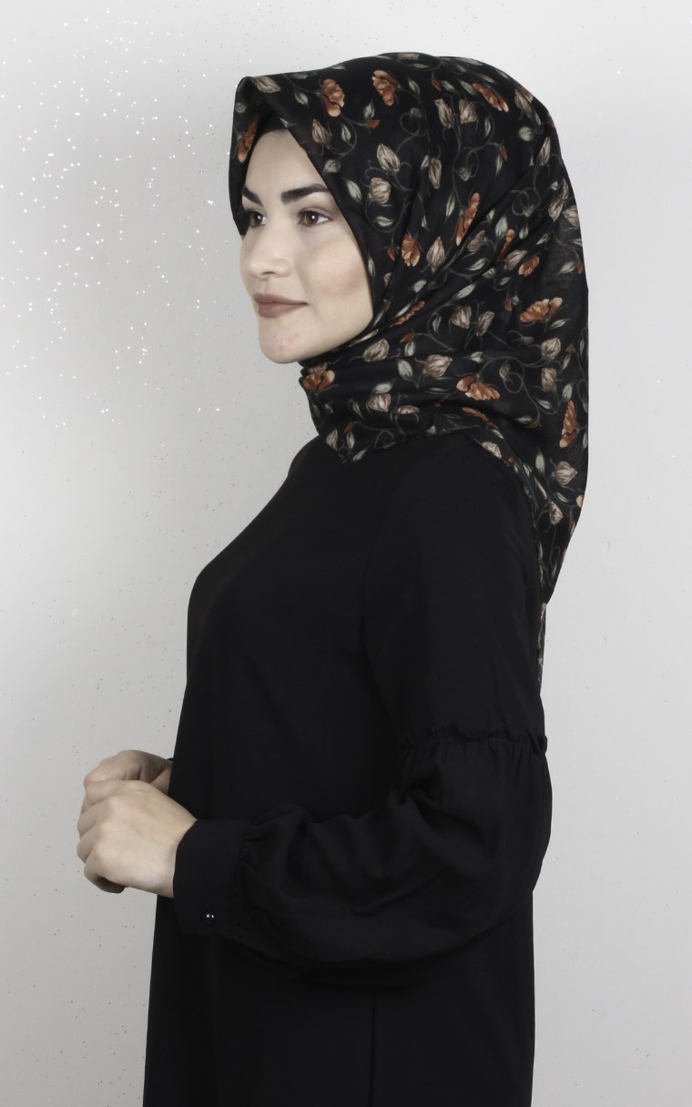 Coton Kare Eşarp 1689-13