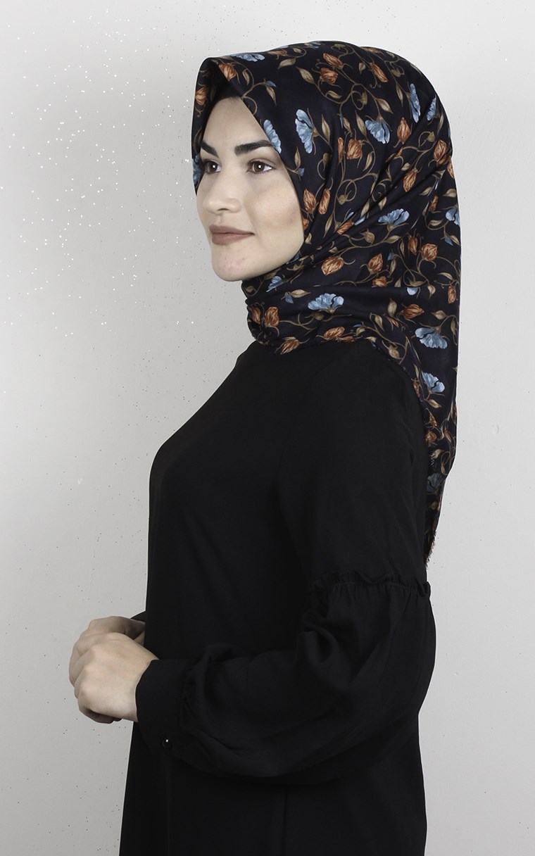 Coton Kare Eşarp 1689-4