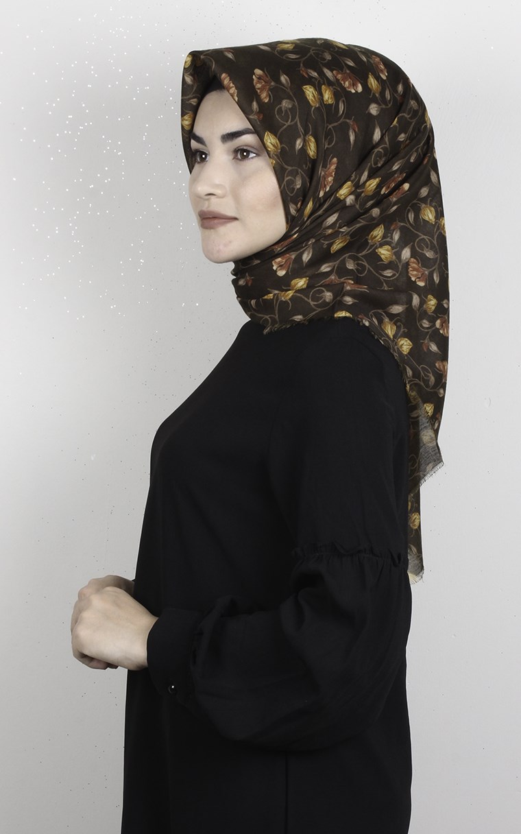 Coton Kare Eşarp 1689-6