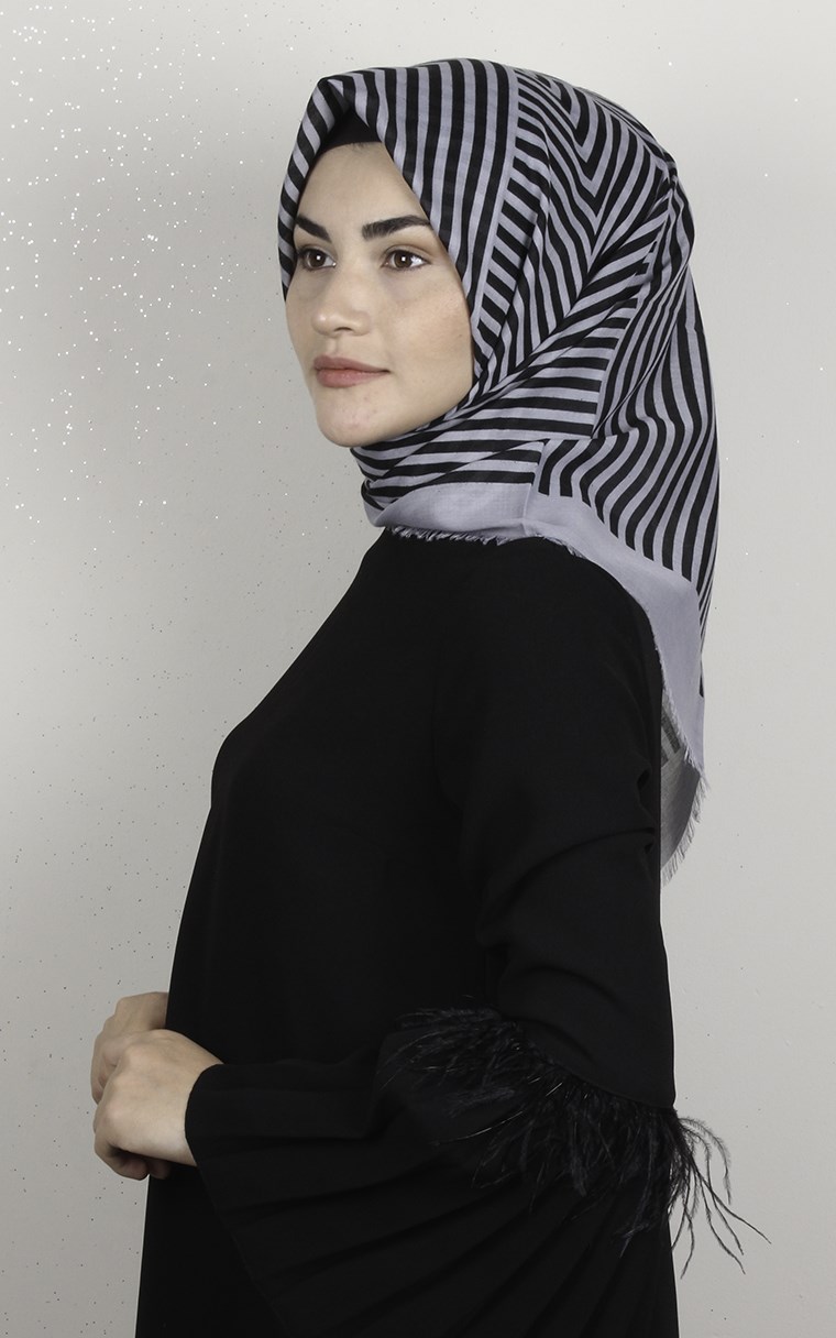 Coton Kare Eşarp 1693-13