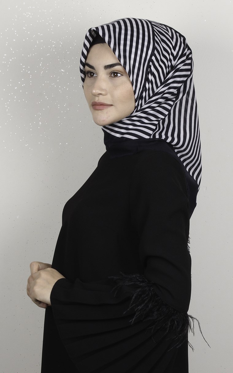 Coton Kare Eşarp 1693-15