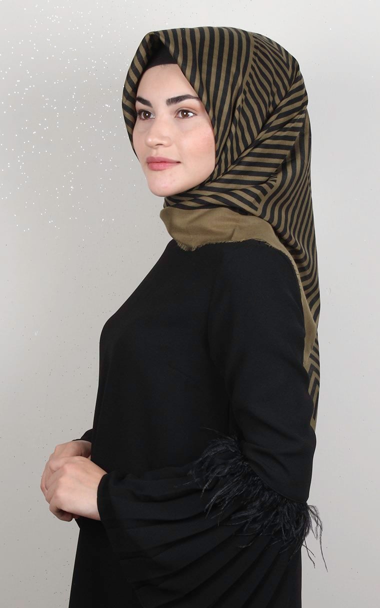 Coton Kare Eşarp 1693-18