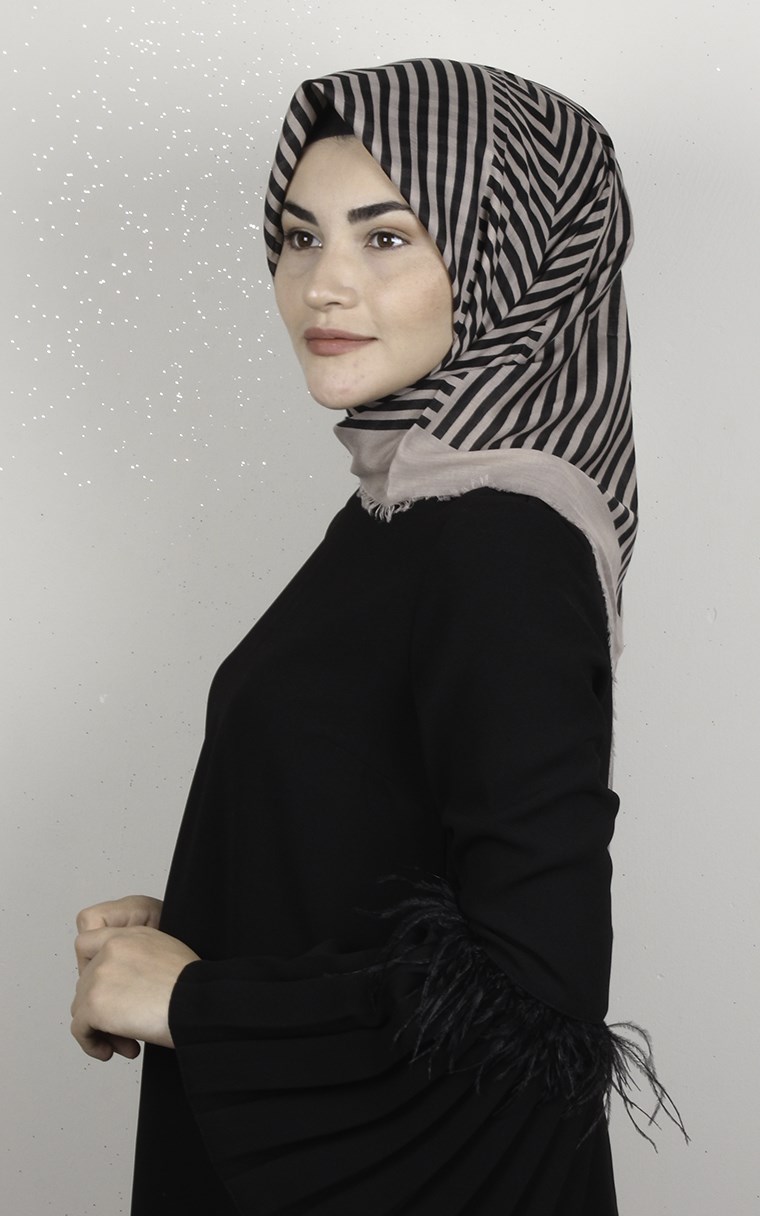 Coton Kare Eşarp 1693-9