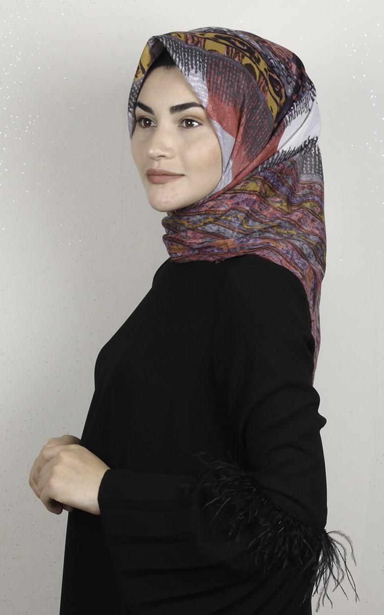 Coton Kare Eşarp 1694-1