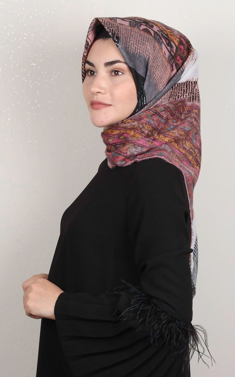 Coton Kare Eşarp 1694-3