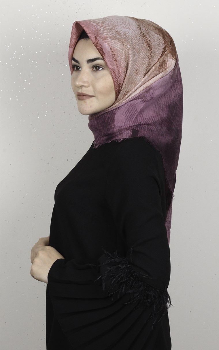 Coton Kare Eşarp 1695-12