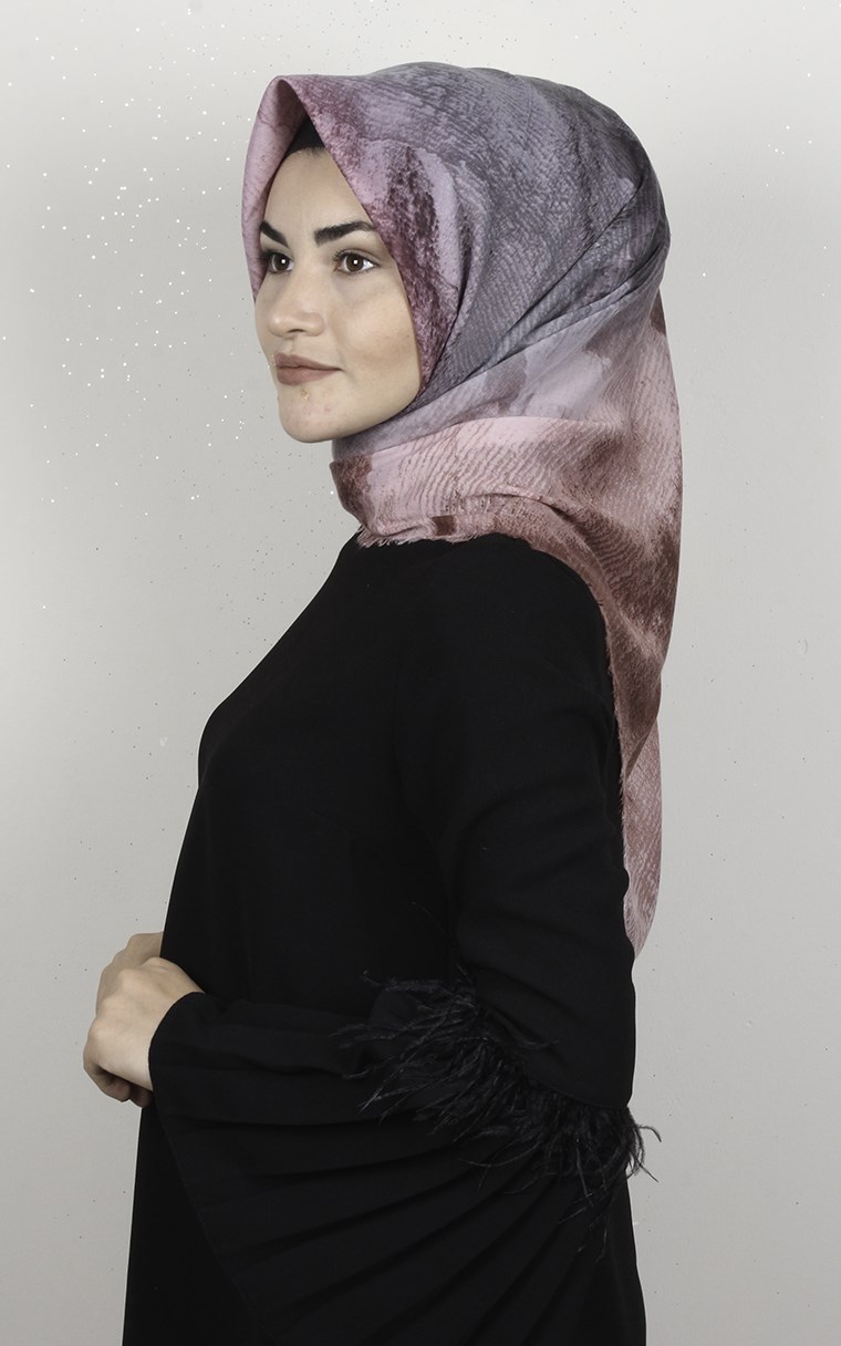 Coton Kare Eşarp 1695-14