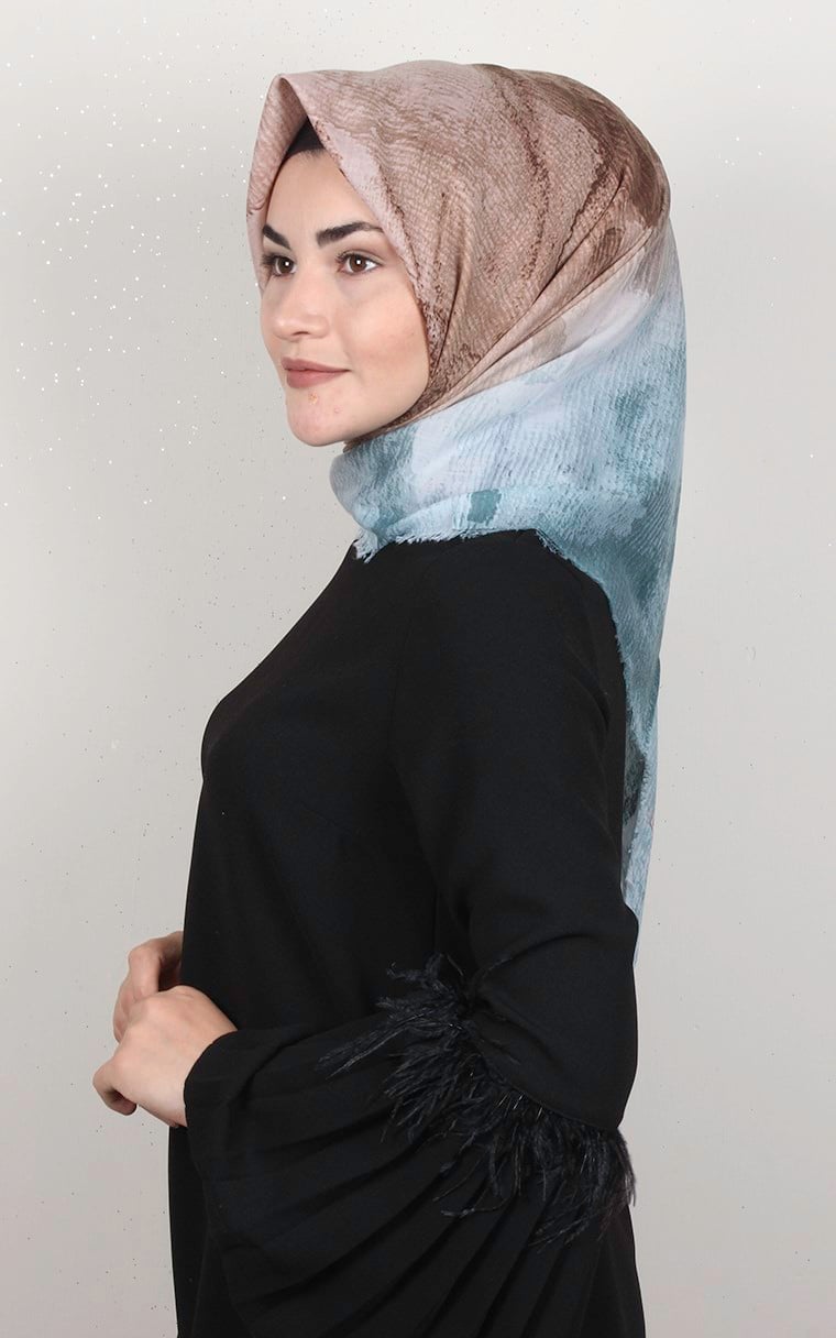 Coton Kare Eşarp 1695-7