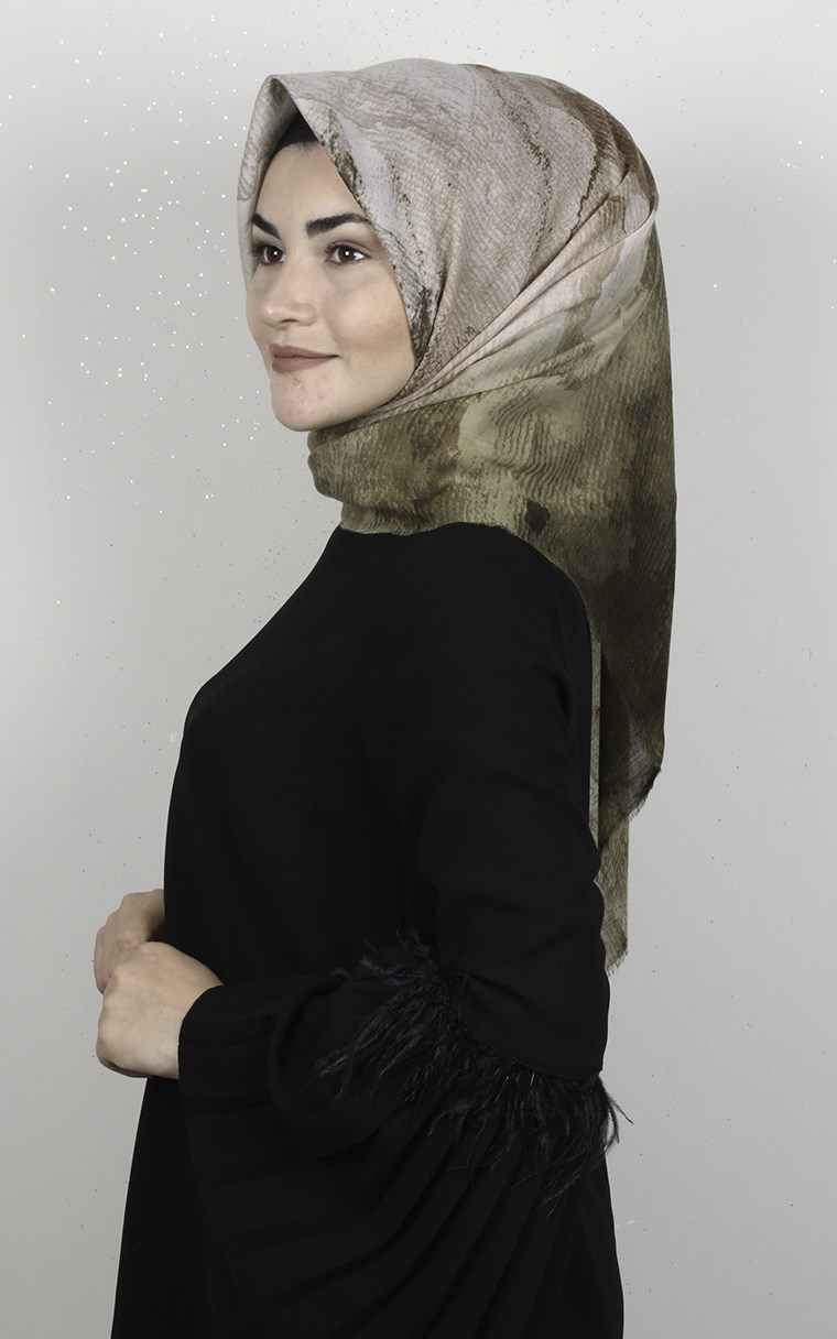 Coton Kare Eşarp 1695-9