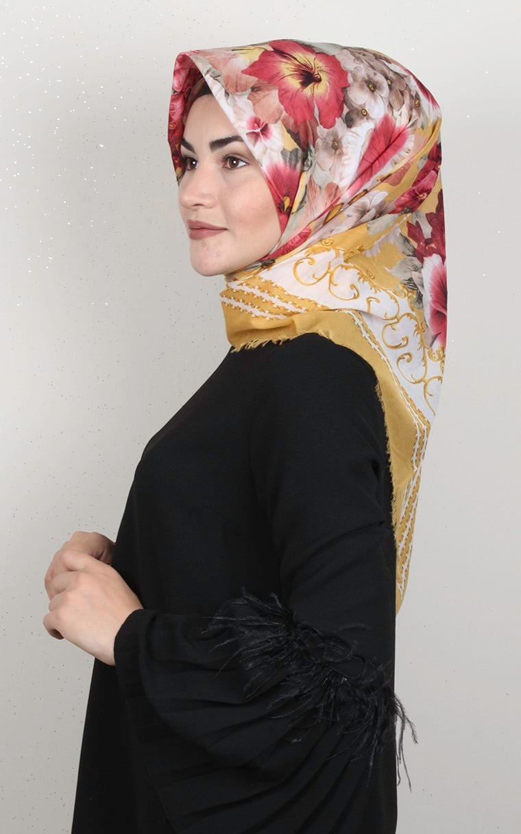 Coton Kare Eşarp 1696-1