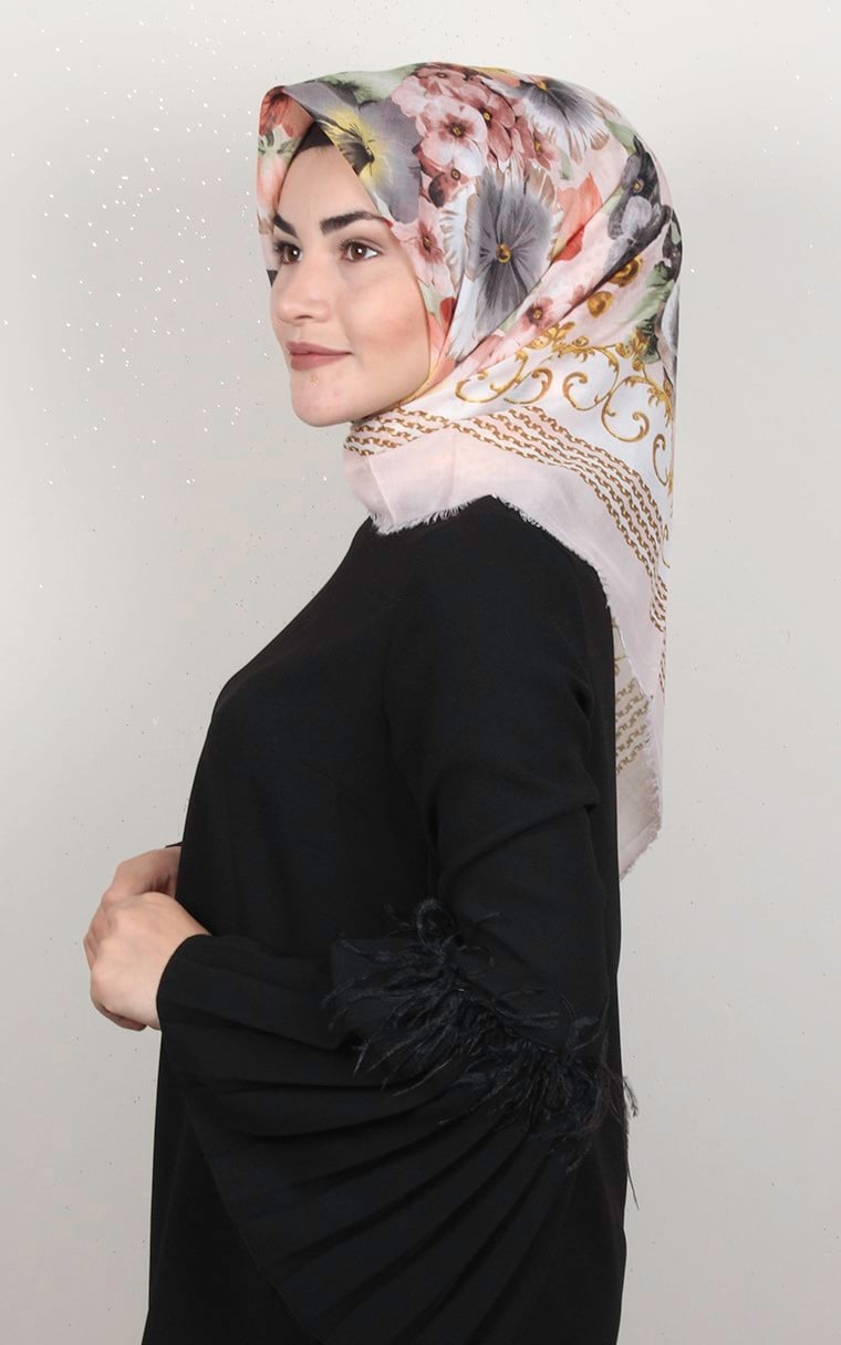 Coton Kare Eşarp 1696-2