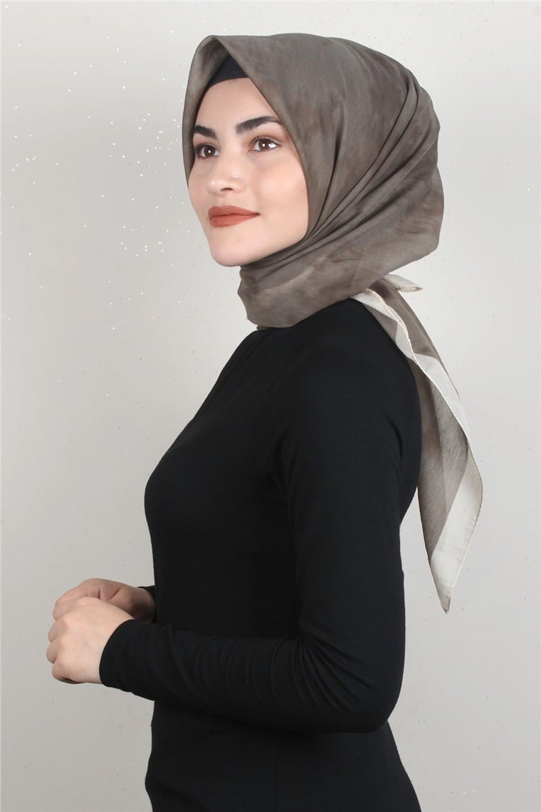 Coton & Silk Eşarp 3633-11 Acı Kahve