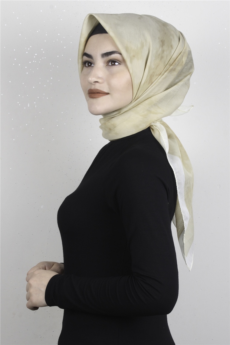 Coton & Silk Eşarp 3633-4 Bal Köpüğü