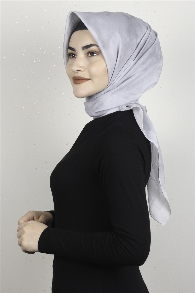 Coton & Silk Eşarp 3633-8 Gri