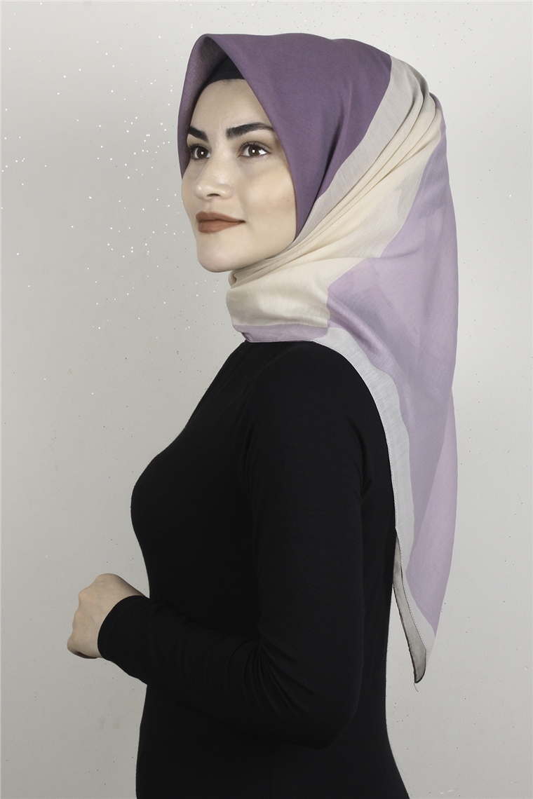 Coton & Silk Eşarp 3634-9 Leylak