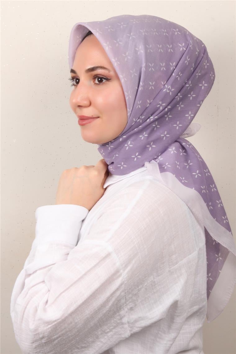 Coton & Silk Eşarp Leylak