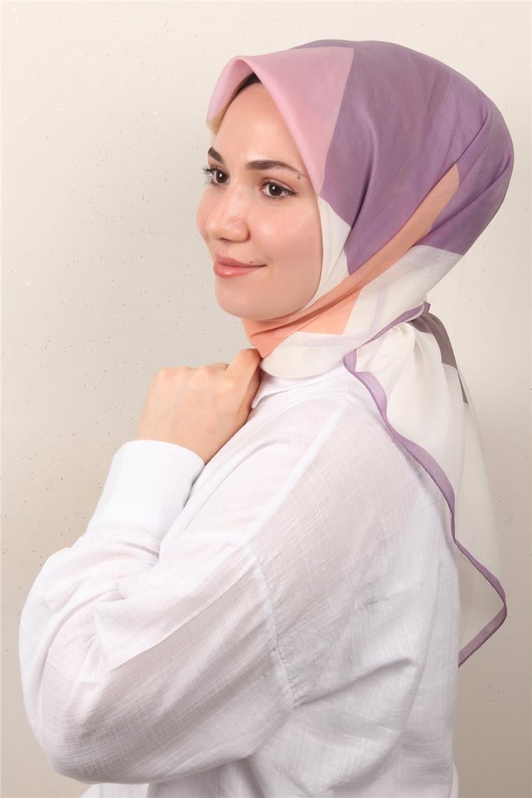 Coton & Silk Eşarp Leylak