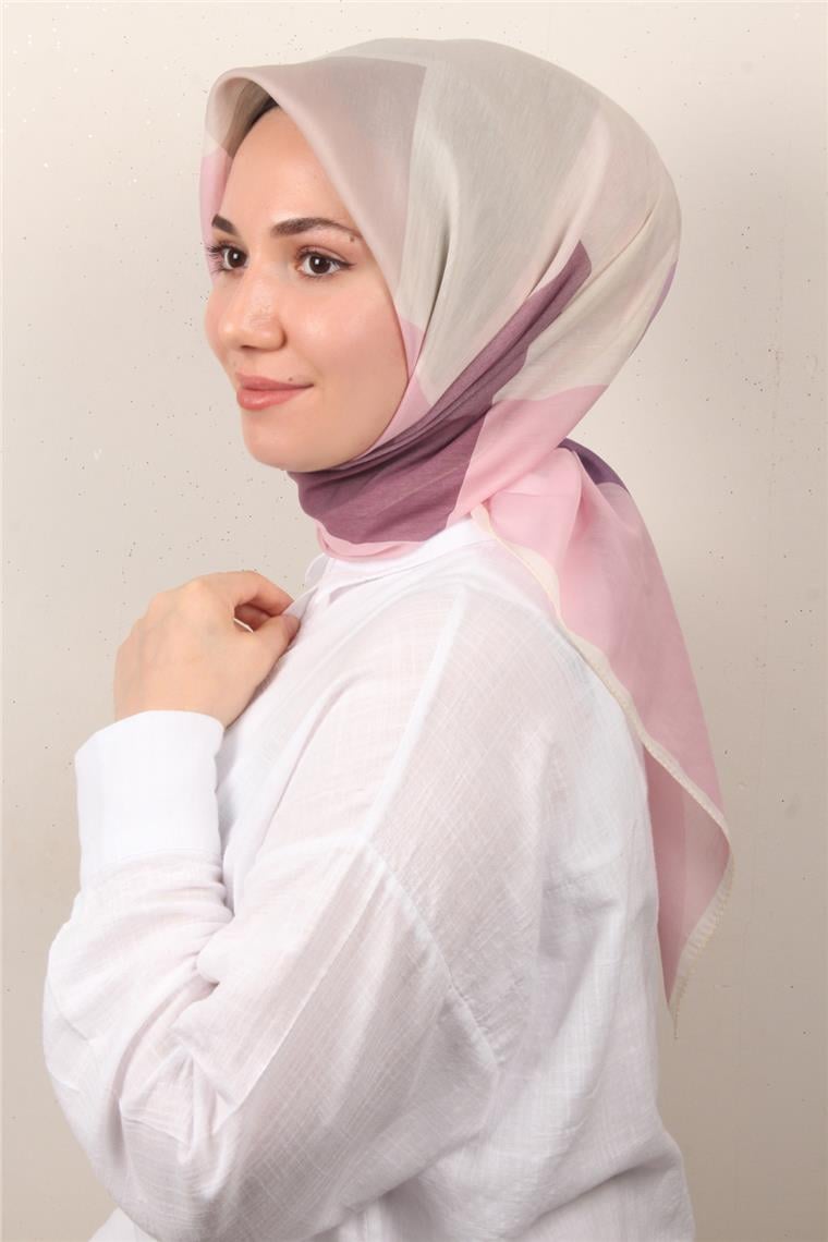 Coton & Silk Eşarp Pembe
