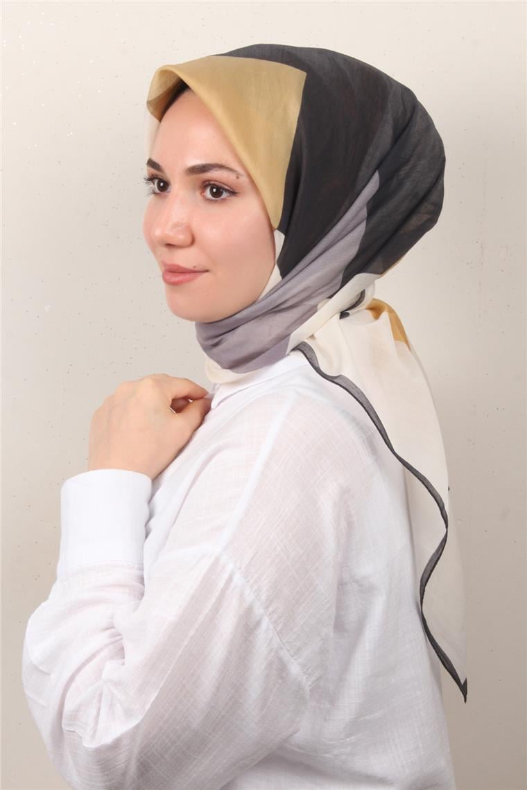 Coton & Silk Eşarp Sütlü Kahve