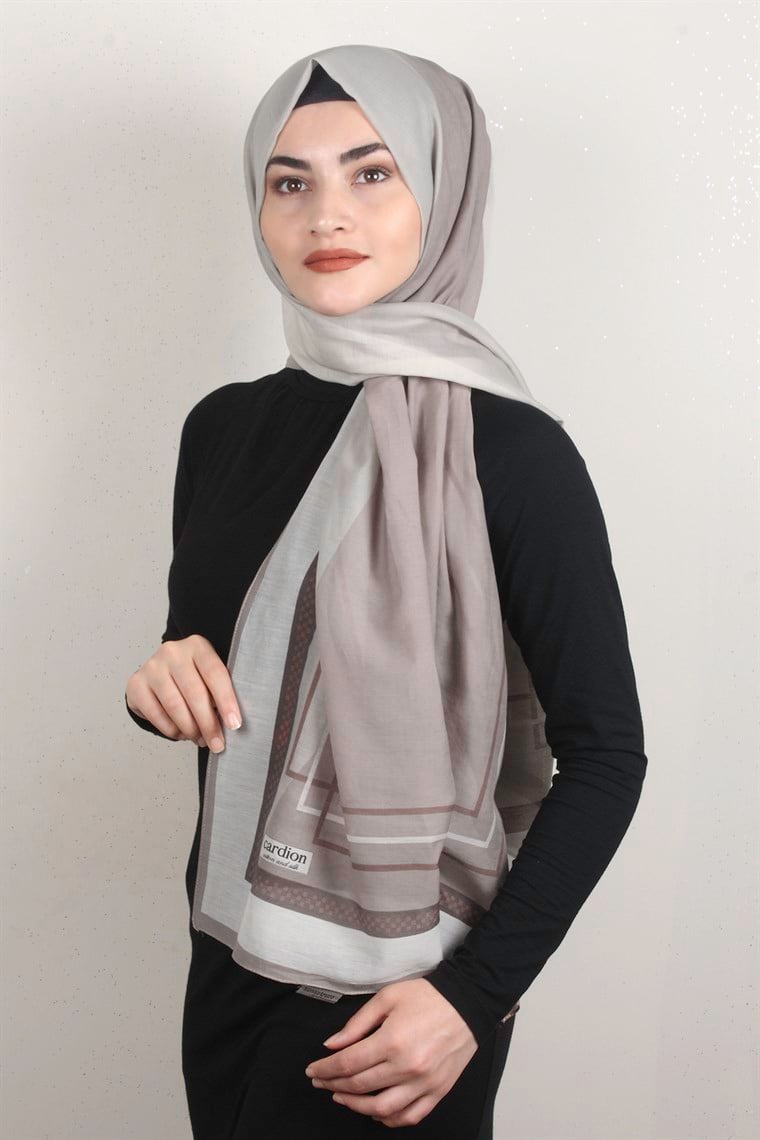 Cotton & Silk Şal 3631-2 Vizon