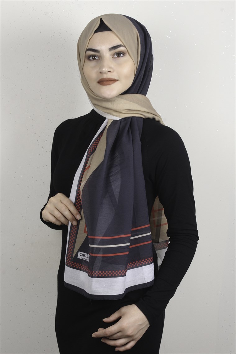 Cotton & Silk Şal 3631-4 Antrasit