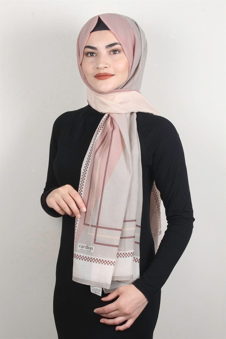 Cotton & Silk Şal 3631-5 Pudra