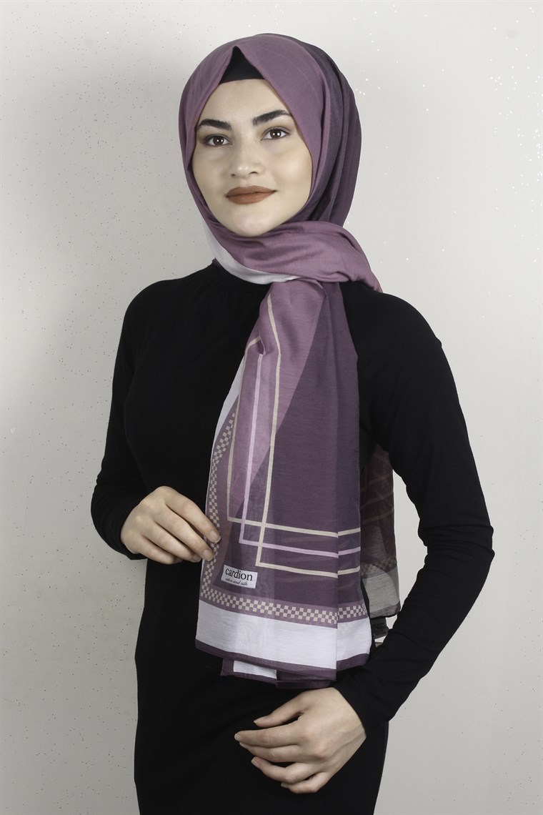 Cotton & Silk Şal 3631-7 Gül Kurusu