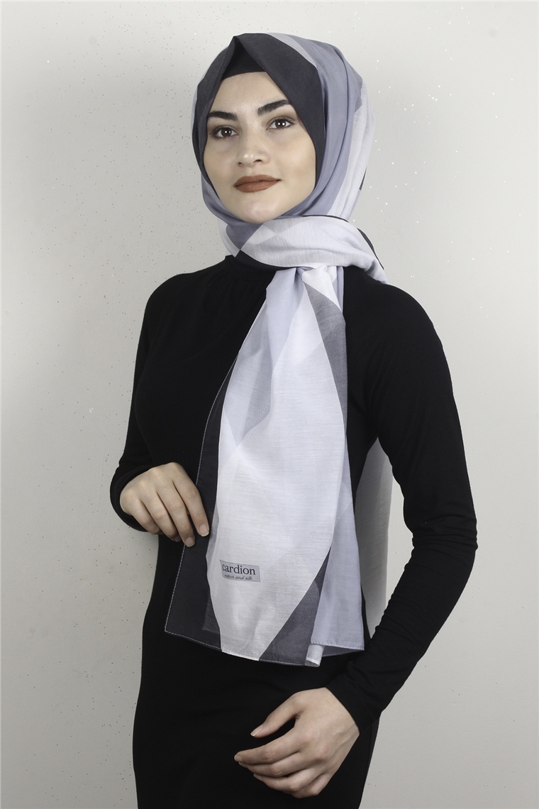Cotton & Silk Şal 3632-6 Buz Mavisi