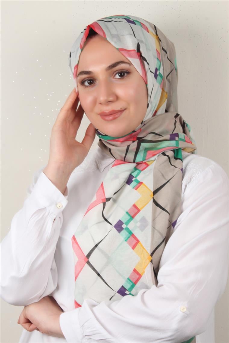 Cotton & Silk Şal 3640-10 Benetton