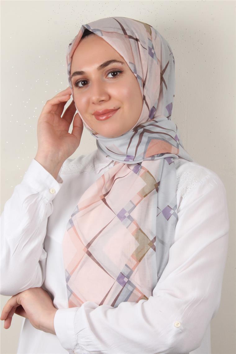 Cotton & Silk Şal 3640-4 Açık Pudra