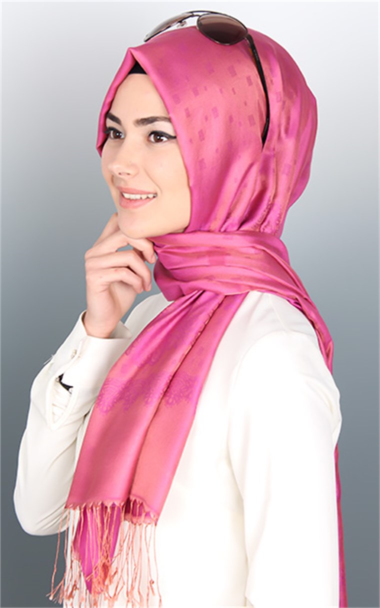500-0013-25 ÇİFT YÖNLÜ İPEKSİ ŞAL