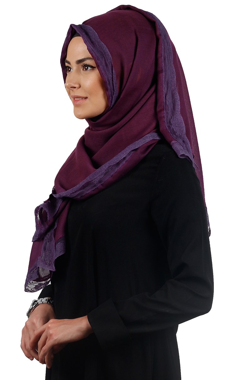 Dantelli Paşmina Şal 1243-8