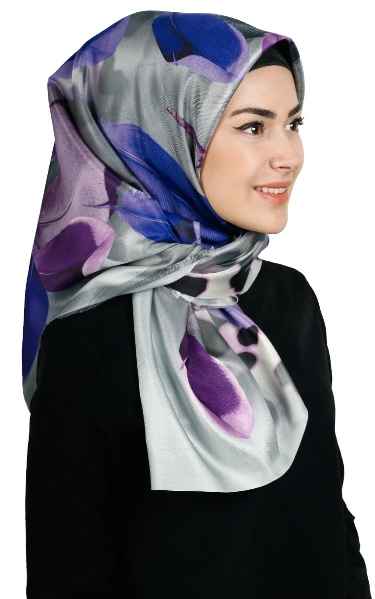 Piramit Tafta Dijital Eşarp 1911-3