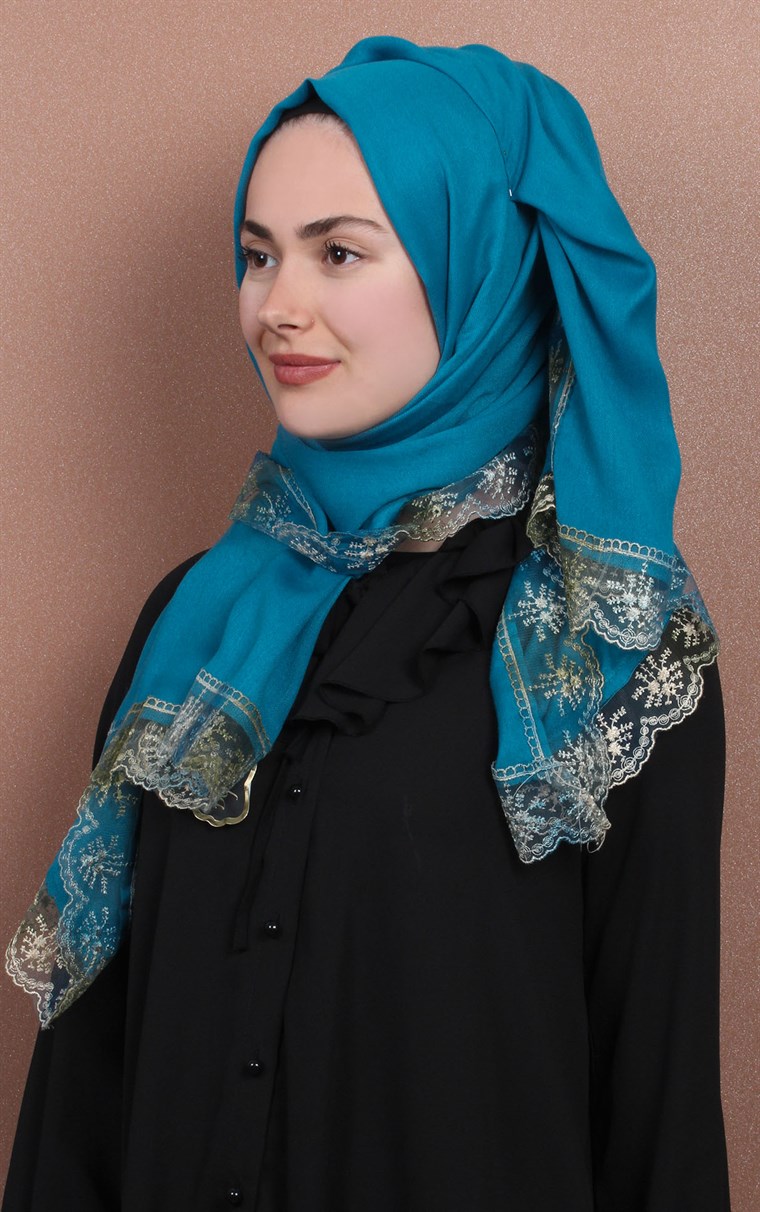 Dantelli Paşmina Şal 1243-1