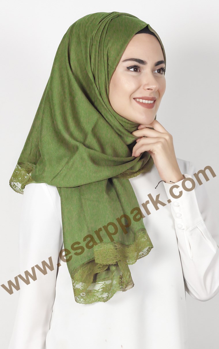 Dantelli Paşmina Şal 1243-12