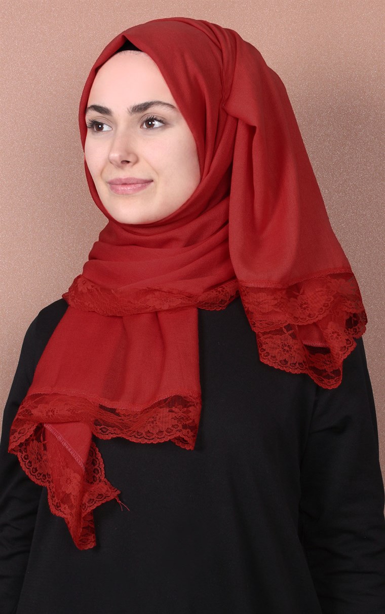 Dantelli Paşmina Şal 1243-29