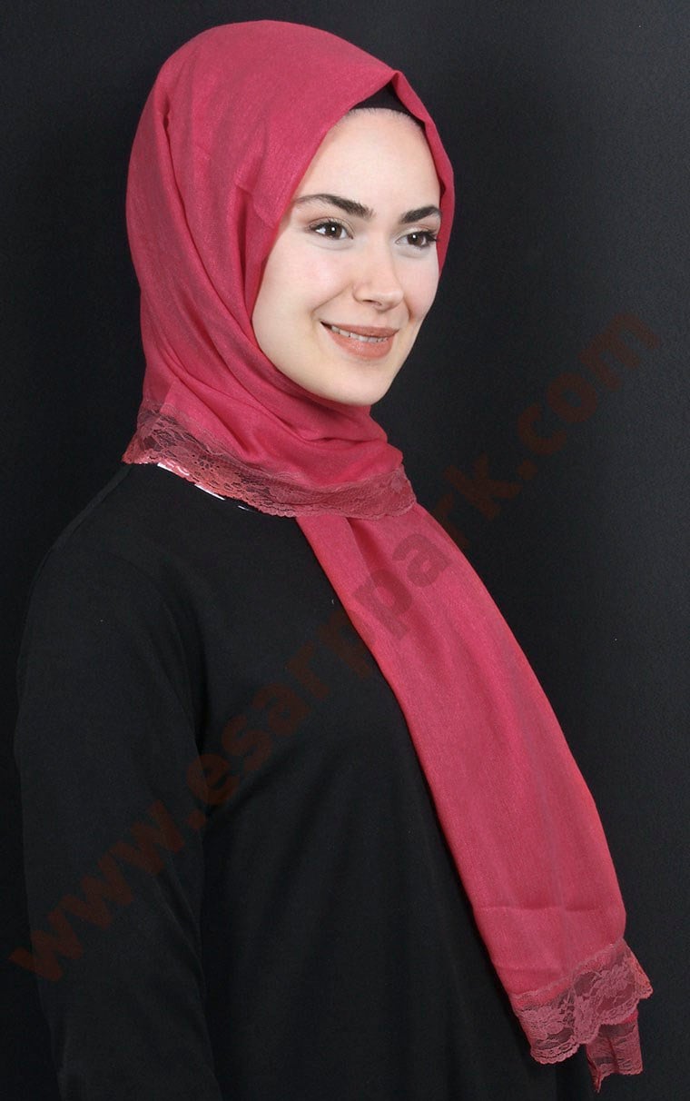 Dantelli Paşmina Şal 1243-3