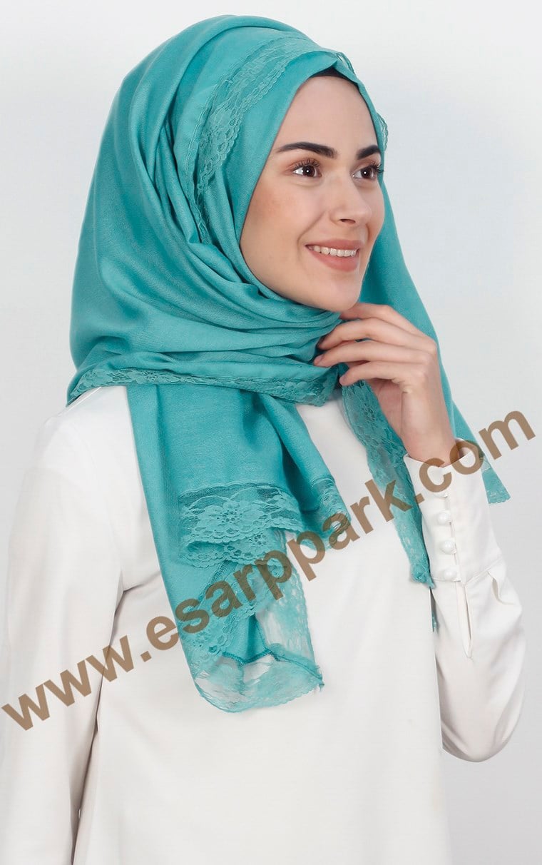 Dantelli Paşmina Şal 1243-36